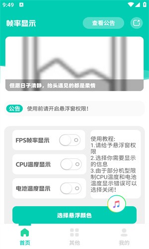 帧率显示器中文版截图1