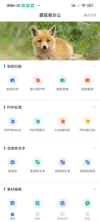 蘑菇易办公app截图2