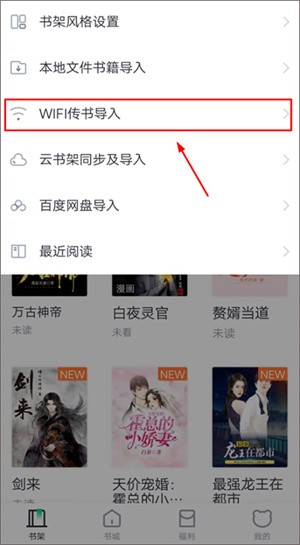 熊猫看书appWiFi传书功能怎么用截图2