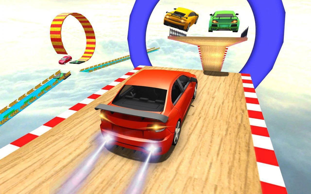 特技赛车飞跃极限(car racing stunt game)截图1